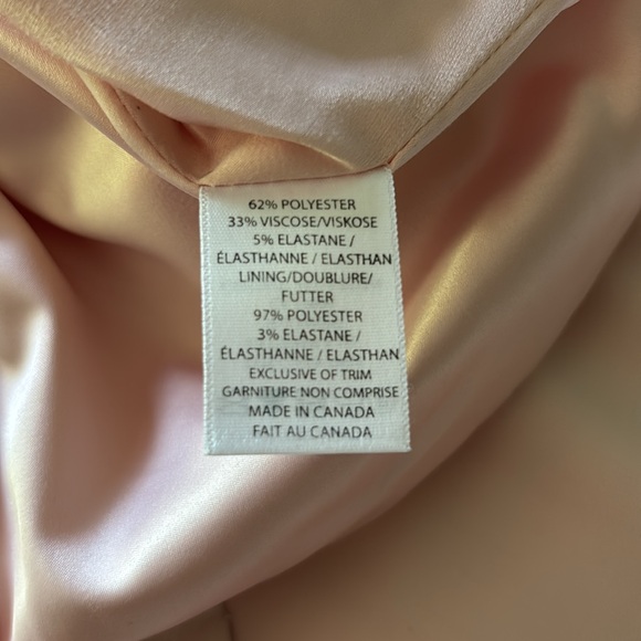 Pink Tartan, long sleeveless top with collar, back zipper, lined, size US 12 - Picture 4 of 4